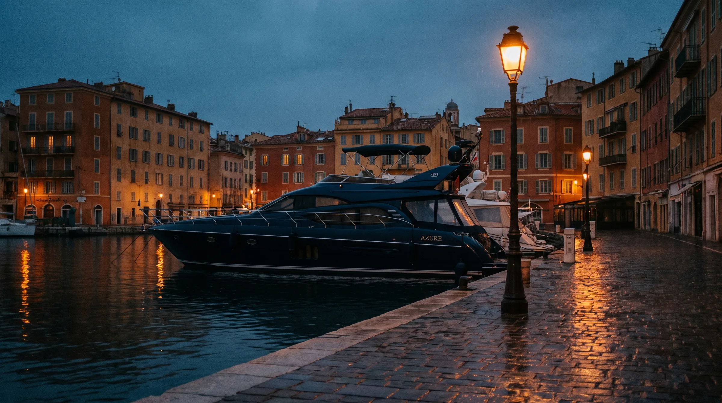 Livraison de produits de la mer à un yacht au Port Lympia de Nice